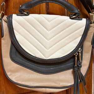 Steve Madden Cream and Black Women's Bag